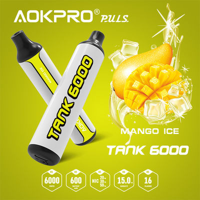 манго 600mAh TYPE-C приправило перезаряжаемые устранимую ручку 15ml Vape