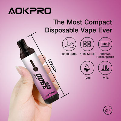 Nic соли 20mg приправил устранимую Адвокатуру 600mAh слойки Vapes 3500 Precharged