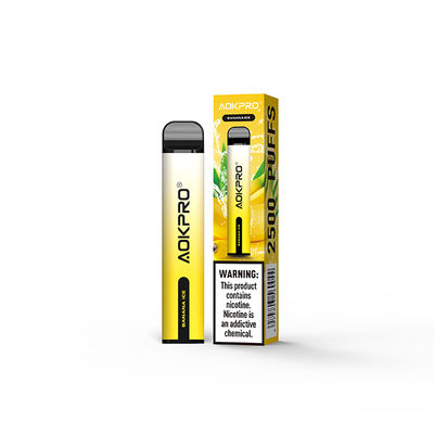 Соль Nic Vape 2% слоек катушки сетки вкуса 850mAh льда банана устранимое 2500