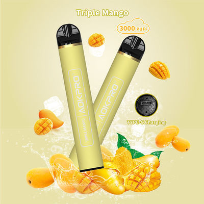 манго коробки 600mAh Rechargeble Адвокатуры слойки 8ml Eliquid 3000 приправило Vape