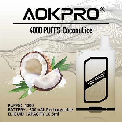 Слойка коробки 4000 прибора Vape катушки сетки Ejuice 10.5ml устранимая