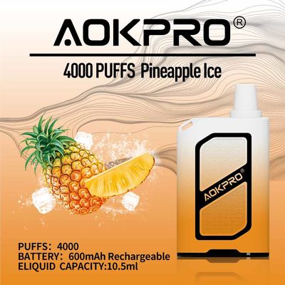 Слойка Vape 4000 никотина Адвокатуры 50mg эльфа AOKPRO 15ml наполненная Пре