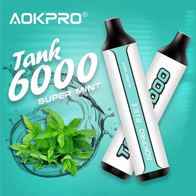 Ручка 600mAh Vape USB-C Vape слойки катушки 6000 сетки AOKPRO устранимая