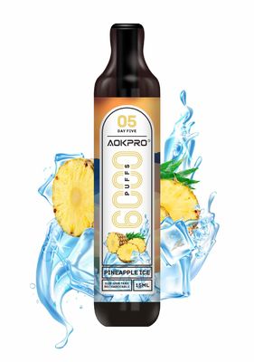 Слойка 6000 Готов-К-идет 50mg никотин устранимое Vape 15ml Ejuice