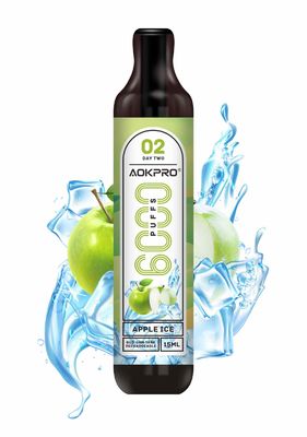 Жидкость 6000 слоек e TYPE-C перезаряжаемые никакой протекая стручок 15ml Vape Prefilled