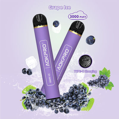 Тип-C ручки Vape 3000 слоек никотина соли 3% устранимый перезаряжаемые