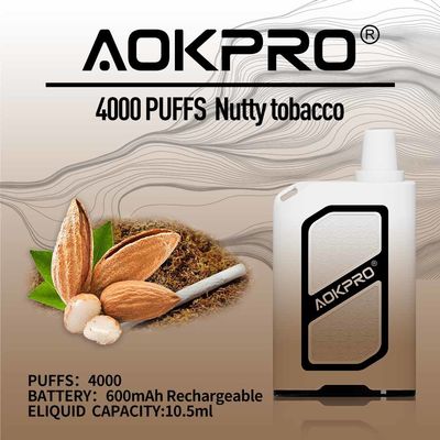 Ореховый табак приправил 4000 стручок 20mg катушки сетки Vape 10.5ml слойки устранимый