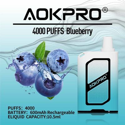 голубика 4000 прочности 50mg сопит устранимый никотин 5% стручков Vape