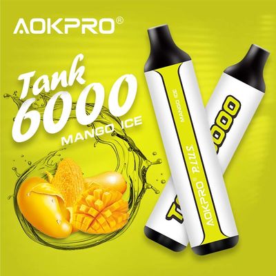 Лед 6000 манго активации притяжки сопит устранимое Vape 15ml Prefilled Eliquid